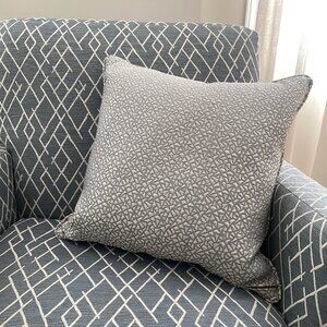 (Set of x2) Light Embroidered Patterned Oversized 20" Inches Sq - Accent